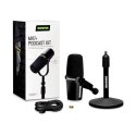 SHURE Shure MV7+-K-BNDL - Mikrofon lektorski/wokalny ze złączem XLR/USB-C Czarny + statyw biurkowy GATOR