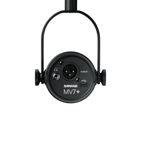 SHURE Shure MV7+-K - Mikrofon lektorski/wokalny ze złączem XLR/USB-C Czarny SHURE Shure MV7+-K - Mikrofon lektorski/wokalny ze złączem XLR/USB-C Czarny