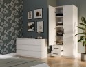 TOP E SHOP SZAFA ROMANA 80X205 BIAŁA Z LUSTREM