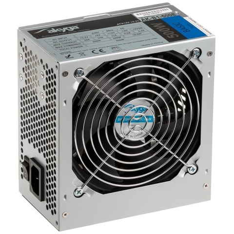 Akyga Zasilacz Akyga Basic AK-B1-500E (500 W; Pasywne; 120 mm) Akyga Zasilacz Akyga Basic AK-B1-500E (500 W; Pasywne; 120 mm)