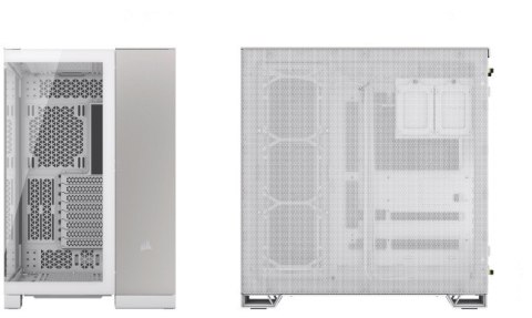 Corsair Corsair 6500X Tempered Glass Mid-Tower White/Gray Corsair Corsair 6500X Tempered Glass Mid-Tower White/Gray