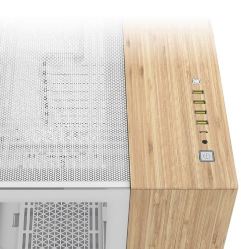 Corsair Corsair 6500X Tempered Glass Mid-Tower White/Wood Corsair Corsair 6500X Tempered Glass Mid-Tower White/Wood