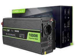 Green Cell GREEN CELL PRZETWORNICA INV09 12V-230V 1000W/2000W CZYSTA SINUSOIDA