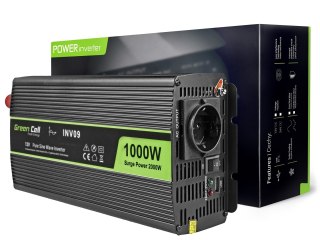 Green Cell GREEN CELL PRZETWORNICA INV09 12V-230V 1000W/2000W CZYSTA SINUSOIDA