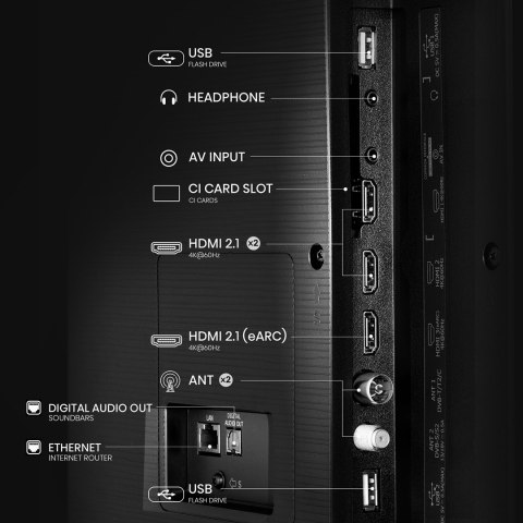 HISENSE Telewizor Hisense 65E7NQ QLED 65" 4K Ultra HD VIDAA Dolby Atmos DVB-T2 Czarny HISENSE Telewizor Hisense 65E7NQ QLED 65" 4K Ultra HD VIDAA Dolby Atmos DVB-T2 Czarny