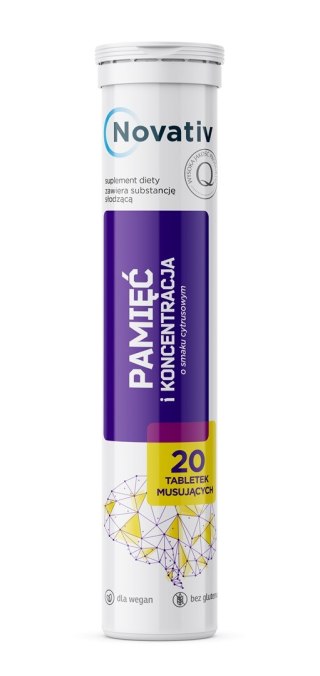 MEDICINAE Novativ Pamięć i koncentracja tabletki musujące 20 szt