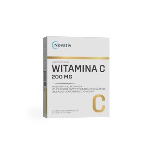 MEDICINAE Novativ Witamina C 200mg, 60 tabletek powlekanych