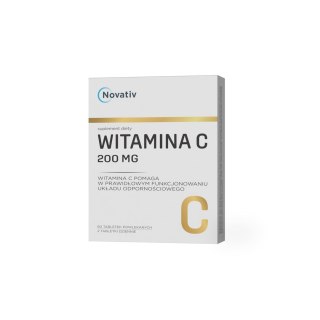 MEDICINAE Novativ Witamina C 200mg, 60 tabletek powlekanych
