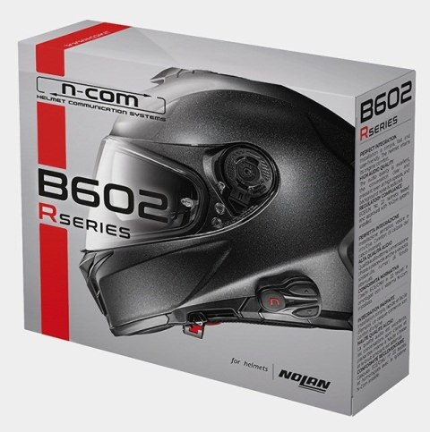 NOLAN Interkom motocyklowy NOLAN N-COM B602 R do kasków NOLAN, komplet na 1 kask NOLAN Interkom motocyklowy NOLAN N-COM B602 R do kasków NOLAN, komplet na 1 kask