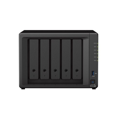 Synology NAS Synology DS1522+; Tower; 5x (3.5" SATA HDD); AMD Ryzen R1600; 8 GB DDR4 ECC SODIMM (max. 32GB), 4 x 1GbE RJ-45 Synology NAS Synology DS1522+; Tower; 5x (3.5" SATA HDD); AMD Ryzen R1600; 8 GB DDR4 ECC SODIMM (max. 32GB), 4 x 1GbE RJ-45