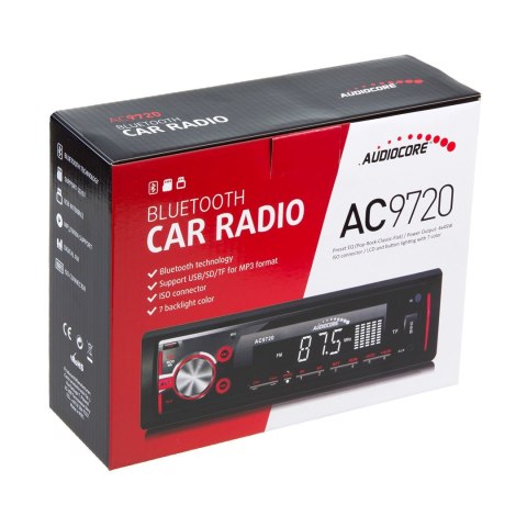 AUDIOCORE Radioodtwarzacz samochodowe AUDIOCORE AC9720B (USB + AUX + karty SD) AUDIOCORE Radioodtwarzacz samochodowe AUDIOCORE AC9720B (USB + AUX + karty SD)