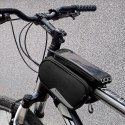 Wozinsky Wozinsky torba rowerowa na ramę + odczepiany pokrowiec na telefon do 6,5" 1,5l czarna (WBB7BK)