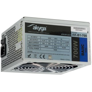 Akyga Zasilacz Akyga AK-B1-700 (700 W; Pasywne; 120 mm) (WYPRZEDAŻ)