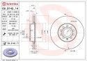 Brembo Tarcza hamulcowa BREMBO 09.9145.11 (z przodu)