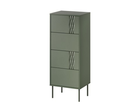 Cama MEBLE Komoda 4S TRESSE 50x40x125 zieleń mat Cama MEBLE Komoda 4S TRESSE 50x40x125 zieleń mat