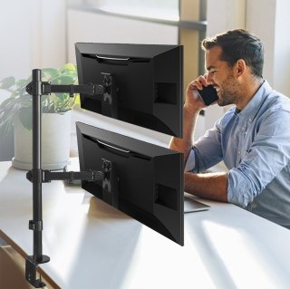 Maclean MACLEAN UCHWYT DO MONITORAMAX VESA 100X100, 13-27", 9KG, PODWÓJNY MC-967