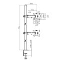 Maclean MACLEAN UCHWYT DO MONITORAMAX VESA 100X100, 13-27", 9KG, PODWÓJNY MC-967