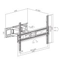 Maclean MACLEAN UCHWYT DO TELEWIZORA VESA 600X400 MC-710N
