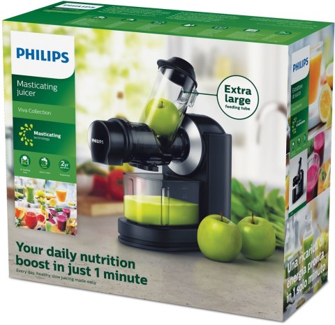 Philips Wyciskarka wolnoobrotowa Philips HR1889/70 (150W; kolor czarny) Philips Wyciskarka wolnoobrotowa Philips HR1889/70 (150W; kolor czarny)