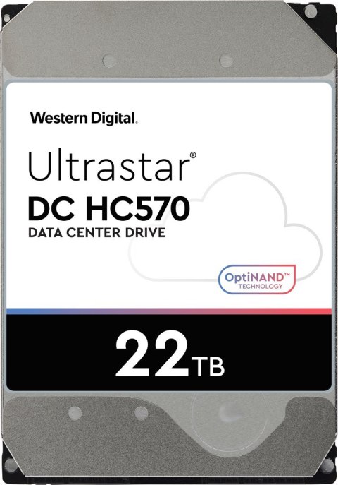 Western Digital Dysk serwerowy HDD Western Digital Ultrastar DC HC570 WUH722222ALE6L4 (22 TB; 3.5"; SATA) Western Digital Dysk serwerowy HDD Western Digital Ultrastar DC HC570 WUH722222ALE6L4 (22 TB; 3.5"; SATA)