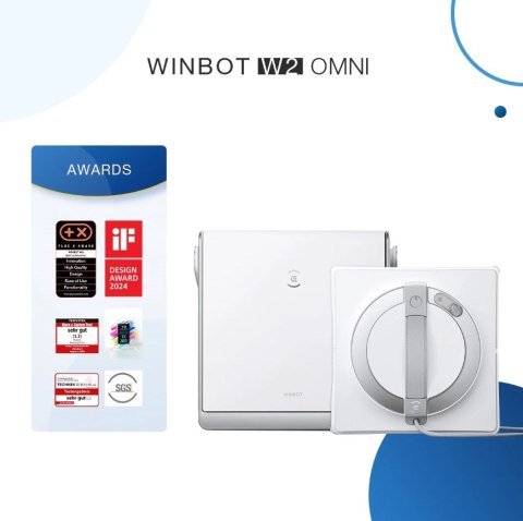 ECOVACS Robot do mycia okien Ecovacs Winbot W2 OMNI (biały) ECOVACS Robot do mycia okien Ecovacs Winbot W2 OMNI (biały)