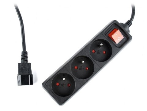 ENERGENIE Listwa zasilająca ENERGENIE EG-PSU3F-01 (3 x Typ E; 10 A; 0,6m; kolor czarny) ENERGENIE Listwa zasilająca ENERGENIE EG-PSU3F-01 (3 x Typ E; 10 A; 0,6m; kolor czarny)