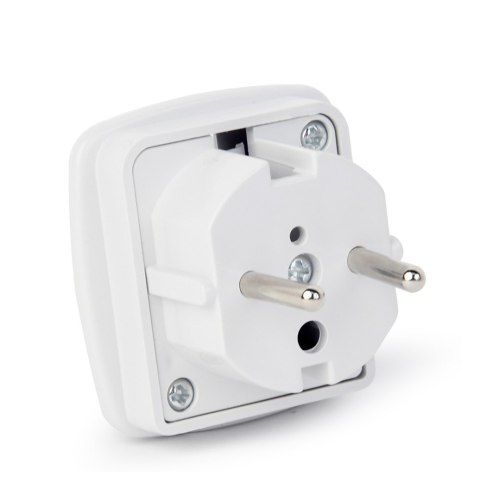GEMBIRD Adapter GEMBIRD A-AC-UKEU-001 (Angielski F - PL (10A) M; kolor biały) GEMBIRD Adapter GEMBIRD A-AC-UKEU-001 (Angielski F - PL (10A) M; kolor biały)