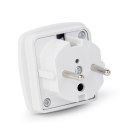 GEMBIRD Adapter GEMBIRD A-AC-UKEU-001 (Angielski F - PL (10A) M; kolor biały)