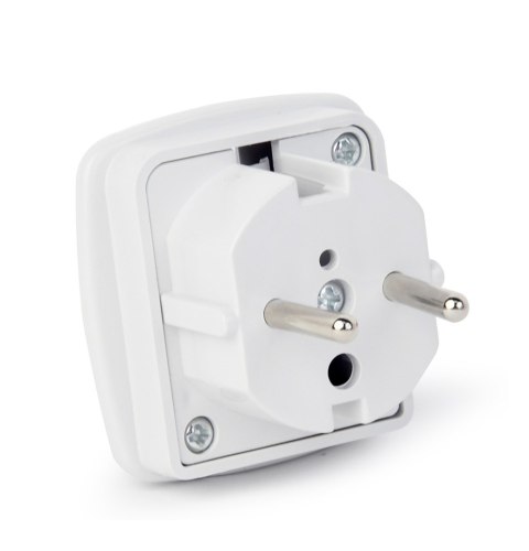 GEMBIRD Adapter GEMBIRD A-AC-UKEU-001 (Angielski F - PL (10A) M; kolor biały) GEMBIRD Adapter GEMBIRD A-AC-UKEU-001 (Angielski F - PL (10A) M; kolor biały)