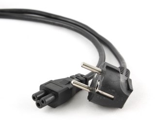 GEMBIRD GEMBIRD KABEL ZASILAJĄCY DO NOTEBOOKA KONICZYNKA CEE 7/7 -> C5 (3 PIN) VDE 3M, CZARNY