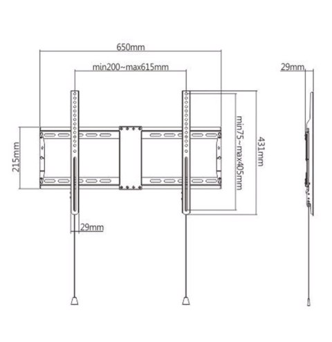 GEMBIRD GEMBIRD UCHWYT ŚCIENNY LCD 37-80 VESA MAX 600 X 400MM, DO 70KG GEMBIRD GEMBIRD UCHWYT ŚCIENNY LCD 37-80 VESA MAX 600 X 400MM, DO 70KG