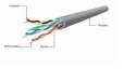 GEMBIRD Kabel UTP GEMBIRD UPC-5004E-L/100 (UTP; 100m; kat. 5e; kolor szary)
