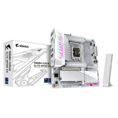 Gigabyte Płyta główna Gigabyte B860M AORUS ELITE WF6E ICE Gigabyte Płyta główna Gigabyte B860M AORUS ELITE WF6E ICE