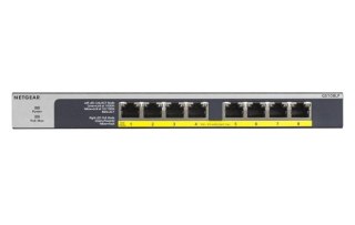 NETGEAR Switch Netgear GS108LP-100EUS 8p PoE 60W* (PoE+: 8p) Unmanaged Gigabit