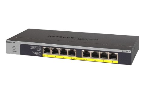 NETGEAR Switch Netgear GS108LP-100EUS 8p PoE 60W* (PoE+: 8p) Unmanaged Gigabit NETGEAR Switch Netgear GS108LP-100EUS 8p PoE 60W* (PoE+: 8p) Unmanaged Gigabit