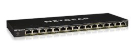 NETGEAR Switch Netgear GS316P-100EUS 16p PoE 115W* (PoE+: 16p) Unmanaged Gigabit