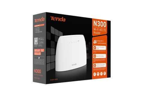 Tenda TENDA 4G03 Router N300 Wi-Fi 3G 4G LTE Tenda TENDA 4G03 Router N300 Wi-Fi 3G 4G LTE