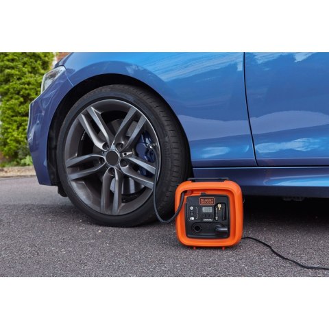 BLACK+DECKER Kompresor powietrza do samochodu BLACK+DECKER Automotive ASI400-XJ