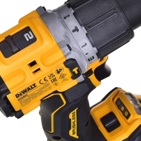 DeWalt Wiertarko-wkrętarka 18V 2x5,0Ah BL TSTAK DCD805P2T DeWalt Wiertarko-wkrętarka 18V 2x5,0Ah BL TSTAK DCD805P2T