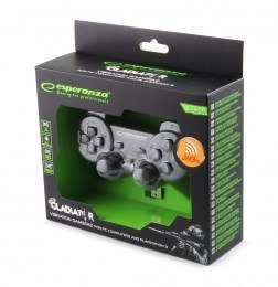 Esperanza Gamepad bezprzewodowy Esperanza EGG108K (PC, PS3; kolor czarny) Esperanza Gamepad bezprzewodowy Esperanza EGG108K (PC, PS3; kolor czarny)