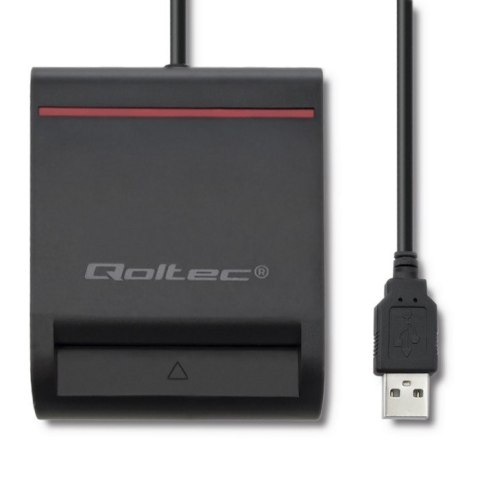 Qoltec QOLTEC INTELIGENTNY CZYTNIK KART CHIPOWYCH ID USB 2.0 | PLUG&PLAY
