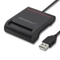 Qoltec QOLTEC INTELIGENTNY CZYTNIK KART CHIPOWYCH ID USB 2.0 | PLUG&PLAY