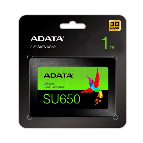 ADATA Dysk SSD ADATA Ultimate SU650 1TB 2.5" SATA III (WYPRZEDAŻ) ADATA Dysk SSD ADATA Ultimate SU650 1TB 2.5" SATA III (WYPRZEDAŻ)