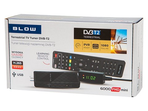 BLOW BLOW TUNER DVB-T2 6000FHD MINI H.265 BLOW BLOW TUNER DVB-T2 6000FHD MINI H.265