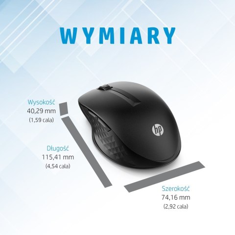 Hewlett-Packard Mysz HP 430 Multi-Device Wireless Mouse Black bezprzewodowa czarna 3B4Q2AA Hewlett-Packard Mysz HP 430 Multi-Device Wireless Mouse Black bezprzewodowa czarna 3B4Q2AA