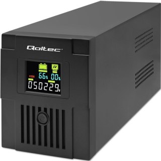 Qoltec QOLTEC ZASILACZ AWARYJNY UPS LINE INTERACTIVE | MONOLITH | 1500VA | 900W | LCD | USB