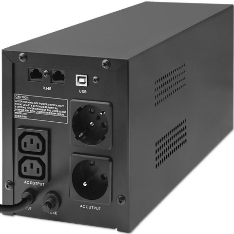 Qoltec QOLTEC ZASILACZ AWARYJNY UPS LINE INTERACTIVE | MONOLITH | 1500VA | 900W | LCD | USB