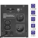 Qoltec QOLTEC ZASILACZ AWARYJNY UPS LINE INTERACTIVE | MONOLITH | 1500VA | 900W | LCD | USB