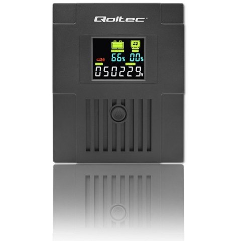 Qoltec QOLTEC ZASILACZ AWARYJNY UPS LINE INTERACTIVE | MONOLITH | 1500VA | 900W | LCD | USB