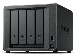 Synology NAS Synology DS425+, Tower, 4x (3.5" SATA HDD/ 2.5" SATA SSD), 2 x M.2, Intel Celeron J4125, 2 GB DDR4 non-ECC (max.6GB), 1x 1Gb